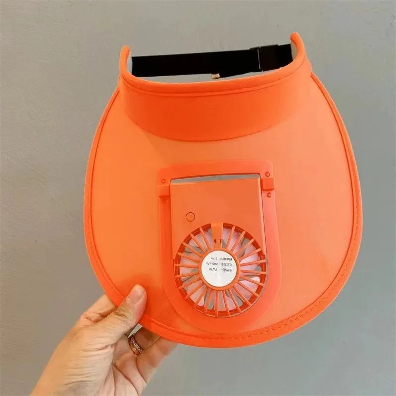 New Style Sun Hat With Fan USB Charging Big Brim Outdoor Summer Hat Men's And Women's Sun Hat Parent-child Sun Hat display picture 15
