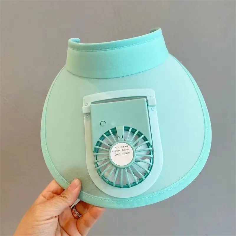 New Style Sun Hat With Fan USB Charging Big Brim Outdoor Summer Hat Men's And Women's Sun Hat Parent-child Sun Hat display picture 16