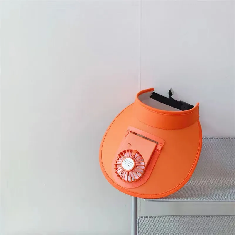 New Style Sun Hat With Fan USB Charging Big Brim Outdoor Summer Hat Men's And Women's Sun Hat Parent-child Sun Hat display picture 19