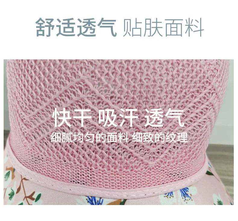 Summer Hat Sunscreen Hat Big Brimmed Mother Mother-in-law Middle-aged Hat Travel Cycling Sunshade Breathable Sun Hat display picture 8