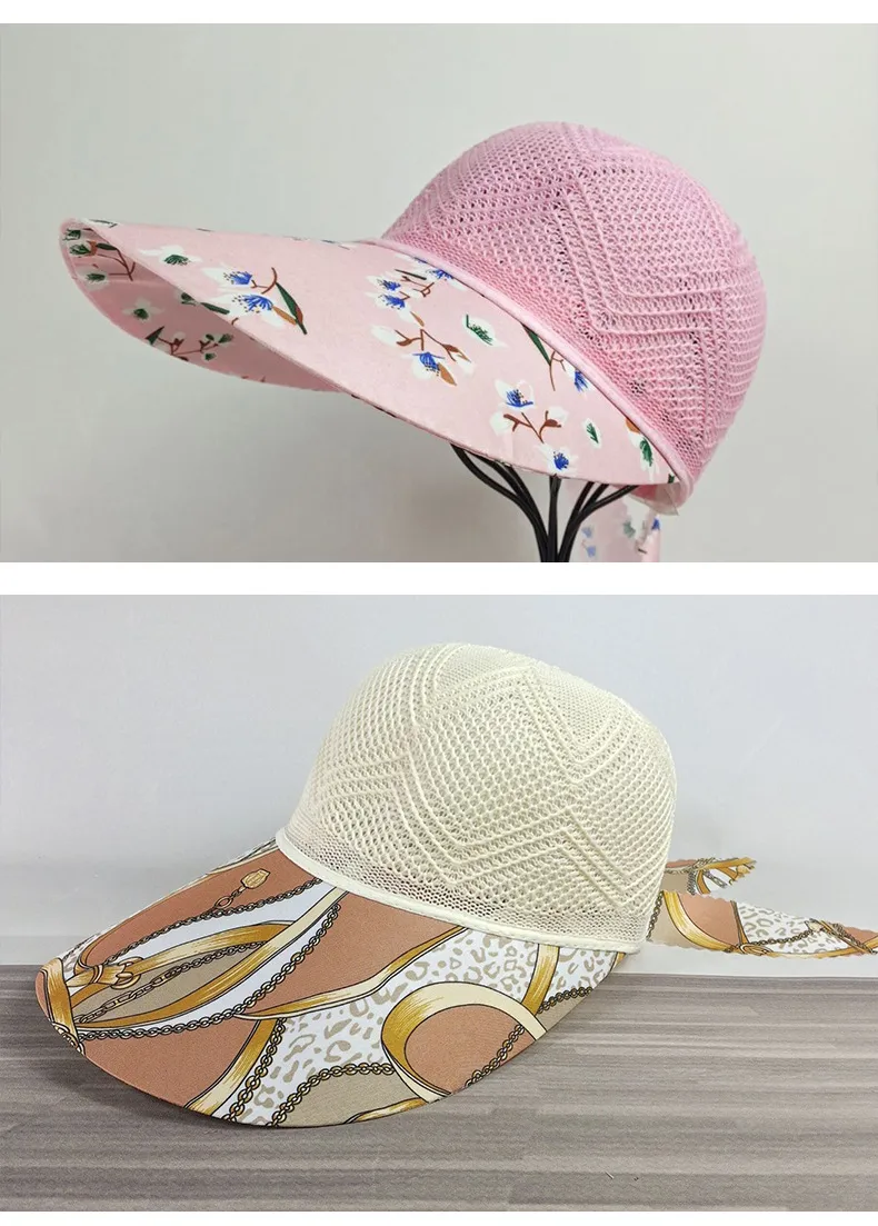 Summer Hat Sunscreen Hat Big Brimmed Mother Mother-in-law Middle-aged Hat Travel Cycling Sunshade Breathable Sun Hat display picture 13