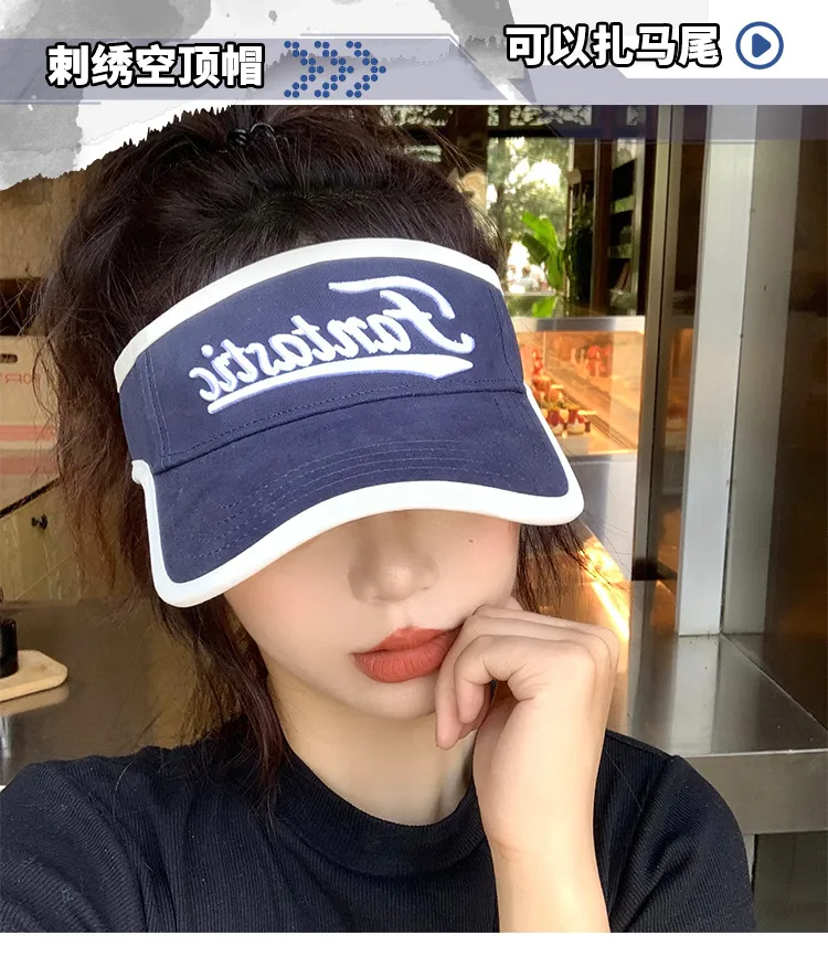 Sports Hountop Hat Women's Summer Anti-UV Sunshade Hat New-style All-match Roof Duck Tongue Tide Sun Hat display picture 1