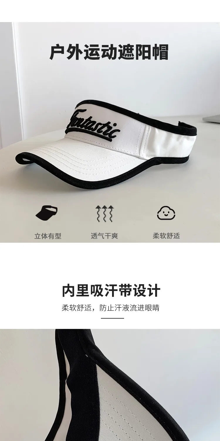 Sports Hountop Hat Women's Summer Anti-UV Sunshade Hat New-style All-match Roof Duck Tongue Tide Sun Hat display picture 2