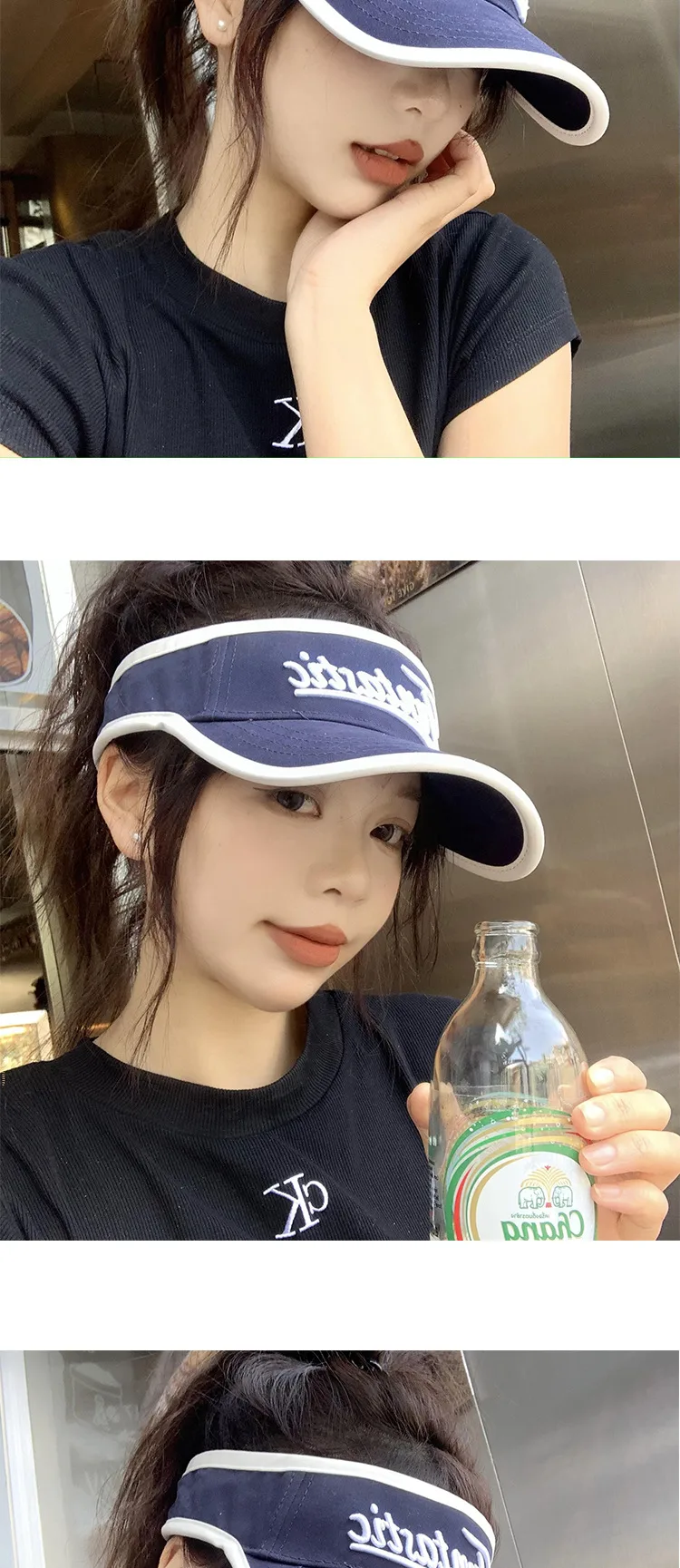 Sports Hountop Hat Women's Summer Anti-UV Sunshade Hat New-style All-match Roof Duck Tongue Tide Sun Hat display picture 7