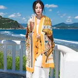 Autumn And Winter New Bohemian Ethnic Style Tassel Cotton And Linen Scarf Women's Travel Sunscreen Shawl display picture 8