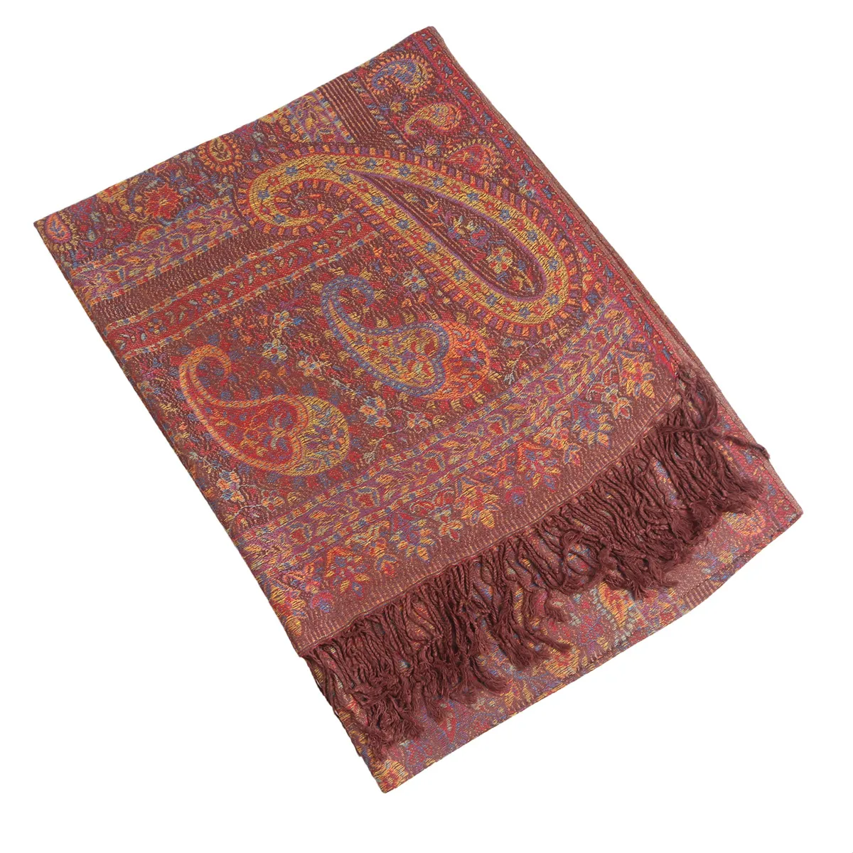 Hot Selling Cashew Flower Hanging Tassel Long Scarf Classic Ethnic Style Popular National Style Imitation Cashmere Autumn And Winter Scarf display picture 6