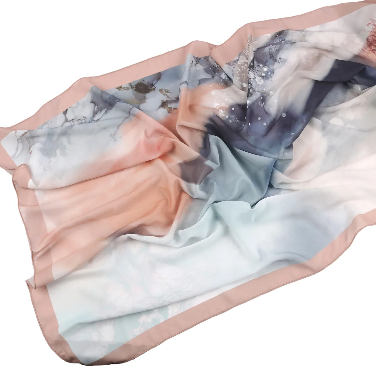 Malaysia Printed Chiffon Scarf Bohemian Fashion Simple Spring And Summer Sunscreen Scarf Shawl display picture 7