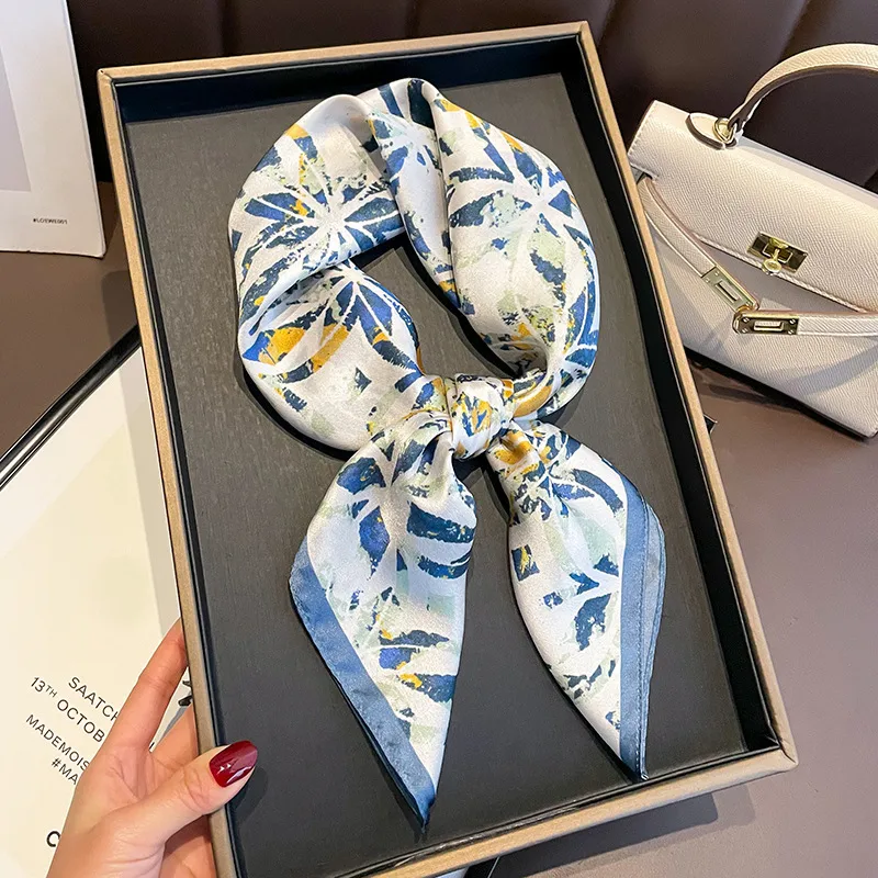 70 Spring Popular Commuter Square Scarf Fashionable Artificial Silk Scarf Trendy Women's All-match Fashionable High-grade Square Scarf Wholesale display picture 30
