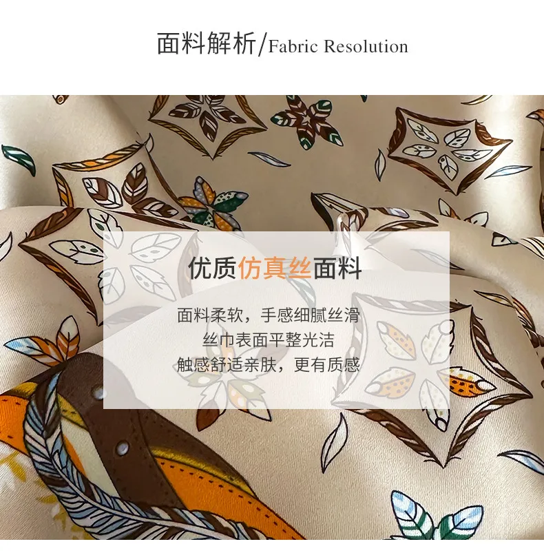 Style Hot Diagonal Ribbon  Ol Artificial Silk Plaid Long Silk Scarf Scarf Factory Wholesale display picture 4