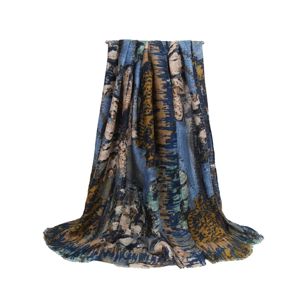 Satin Scarf Shawl Women's Autumn And Winter High-end  New French All-match Women's Scarf display picture 2