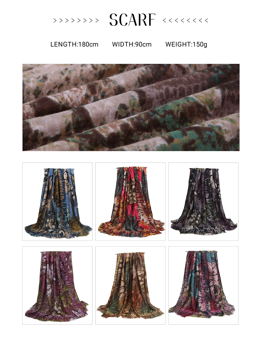 Satin Scarf Shawl Women's Autumn And Winter High-end  New French All-match Women's Scarf display picture 1