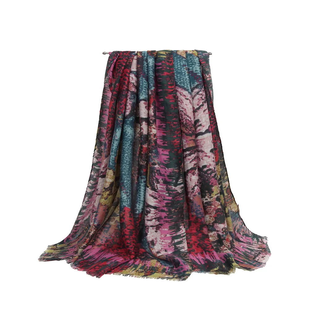 Satin Scarf Shawl Women's Autumn And Winter High-end  New French All-match Women's Scarf display picture 6