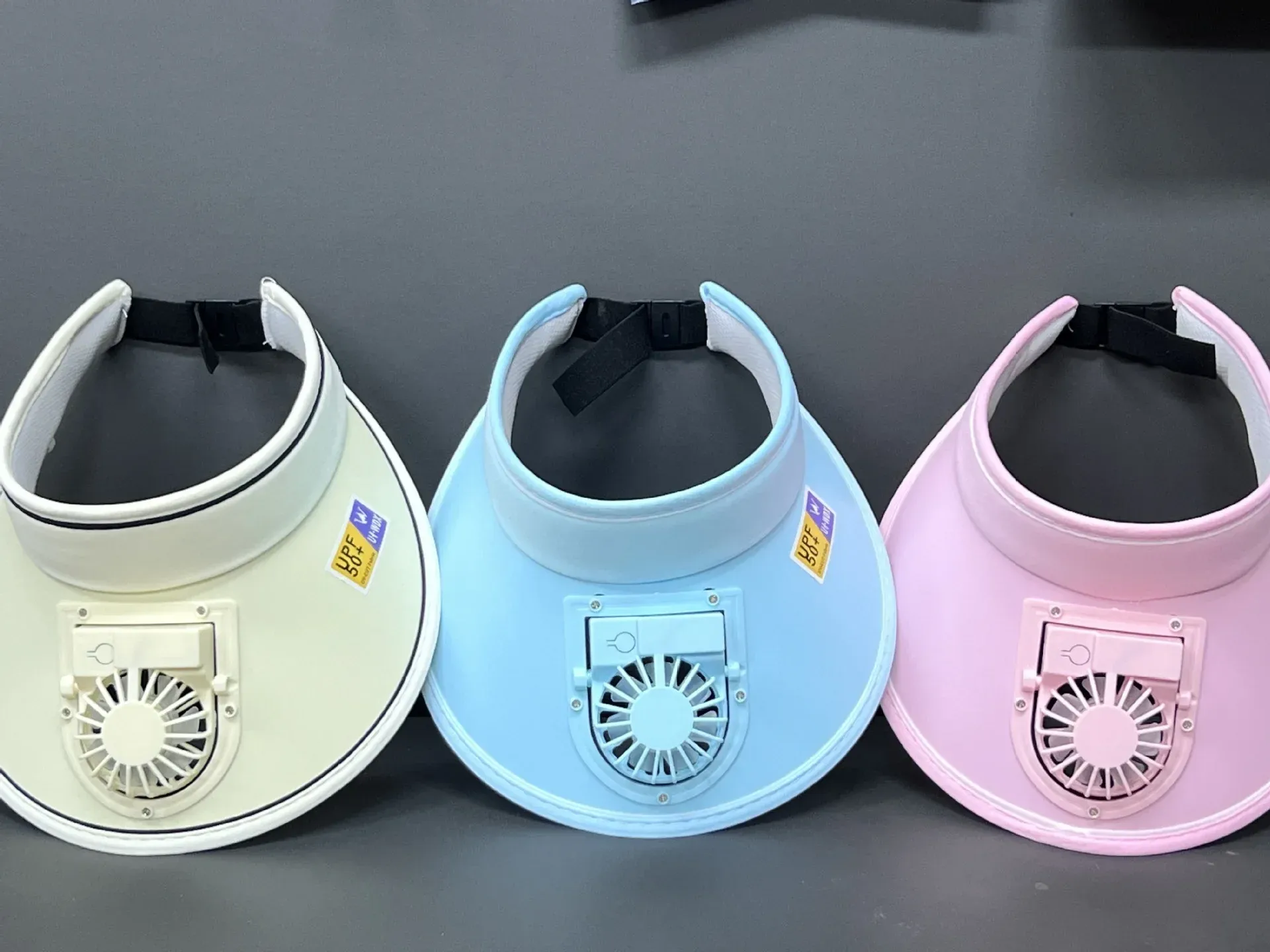 Summer New Fan Hat Sunshade Sunscreen Usb Charging Face-covering Women's Outdoor Empty Top Large Eaves Sun Hat Spot display picture 2