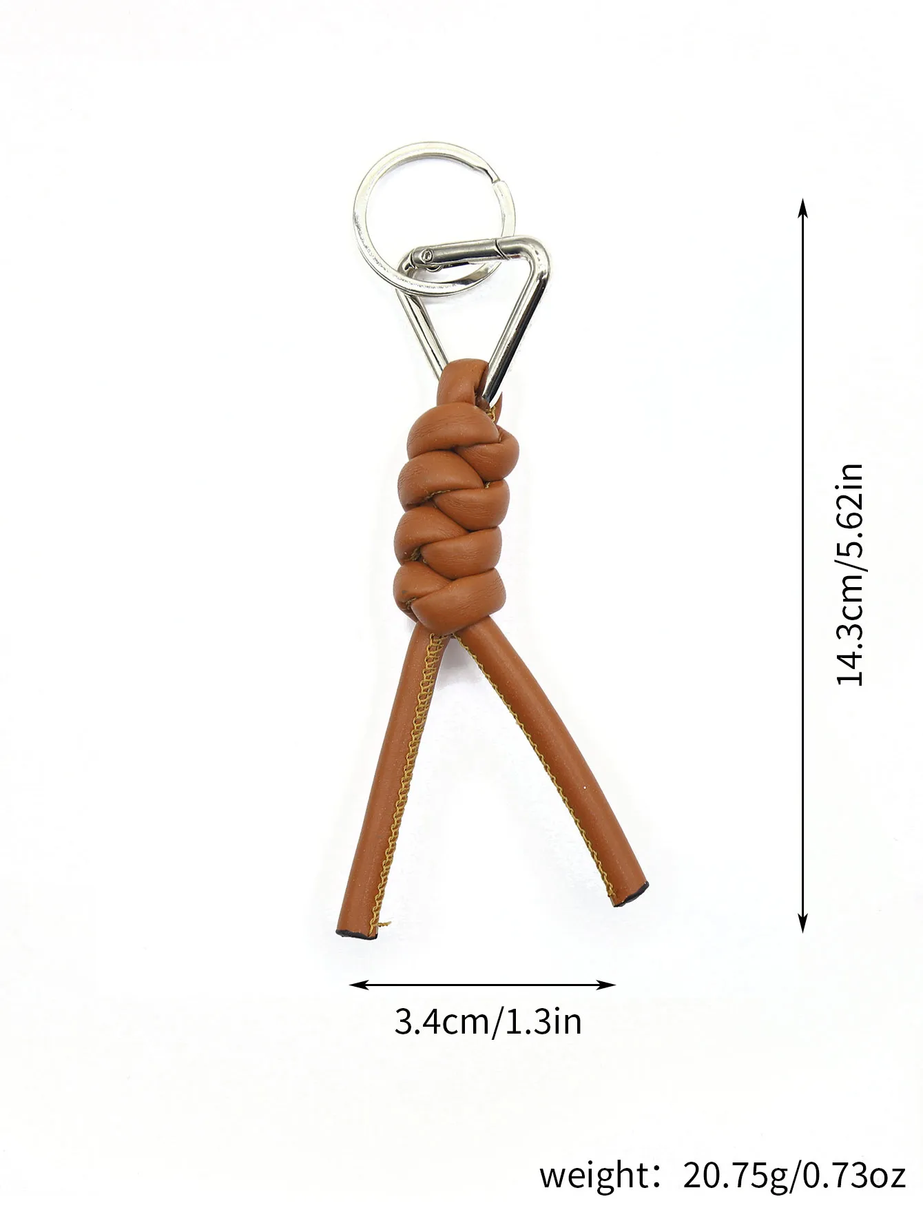 1 Piece All Seasons Pu Leather Solid Color Keychain display picture 11