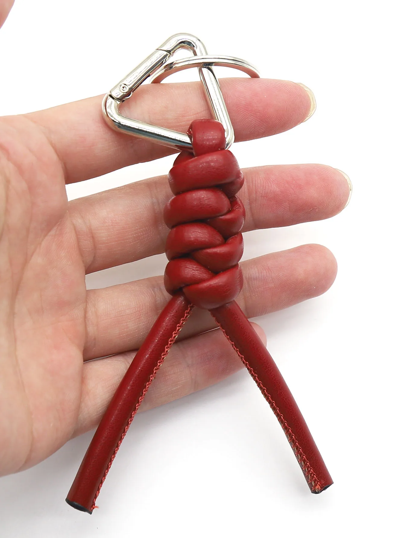 1 Piece All Seasons Pu Leather Solid Color Keychain display picture 6