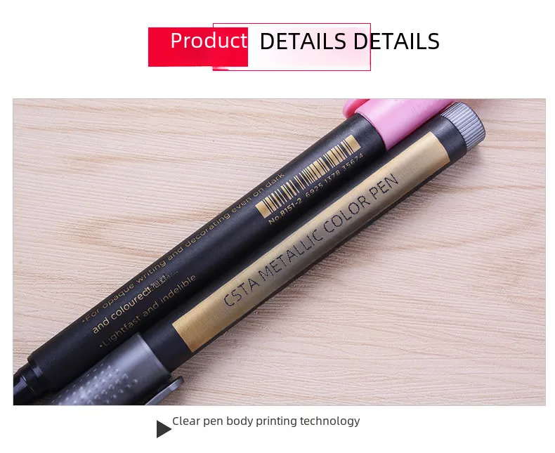 Stasta 8151 Color Metal Marker Water-based Paint Marker DIY Photo Album Hand Account Pen display picture 7