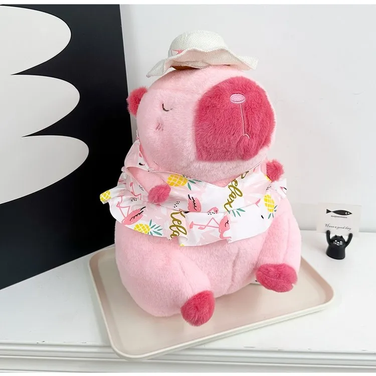 Cartoon Capybara Casual Holiday Women's Backpack display picture 2
