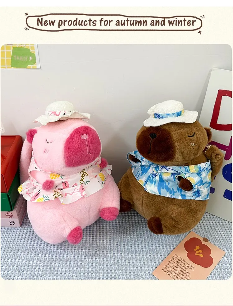 Cartoon Capybara Casual Holiday Women's Backpack display picture 1