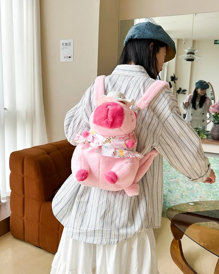 Cartoon Capybara Casual Holiday Women's Backpack display picture 4
