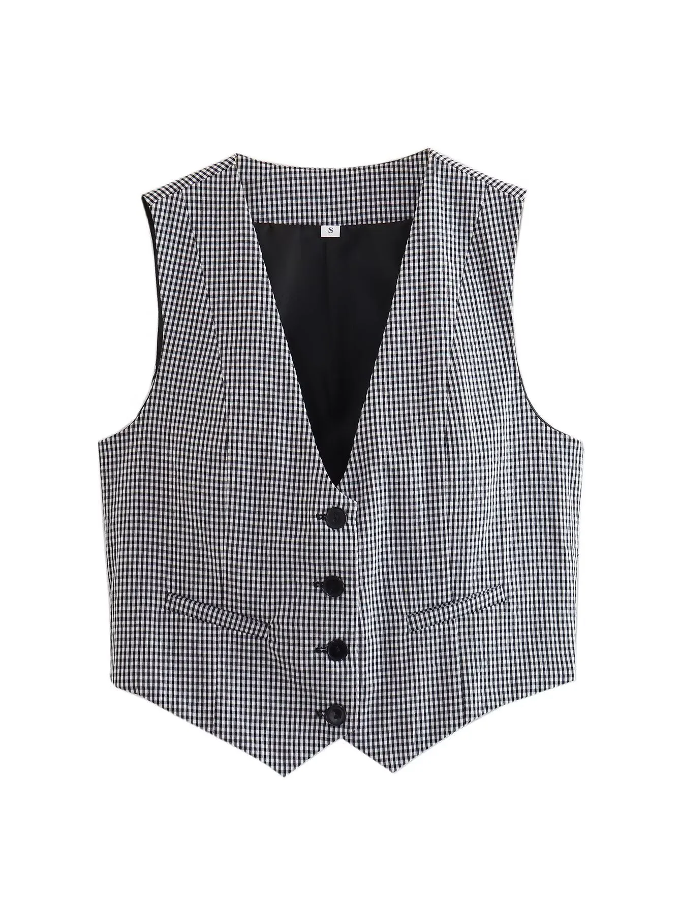 Women's Sleeveless Blazers Simple Style Classic Style Solid Color display picture 7