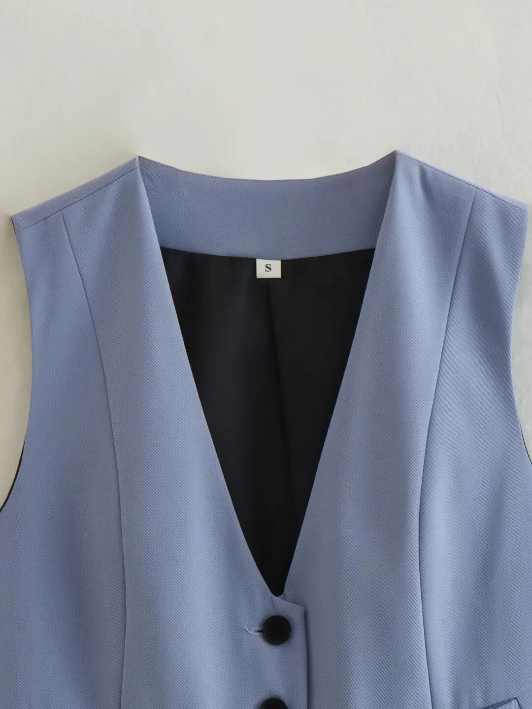 Women's Sleeveless Blazers Simple Style Classic Style Solid Color display picture 10