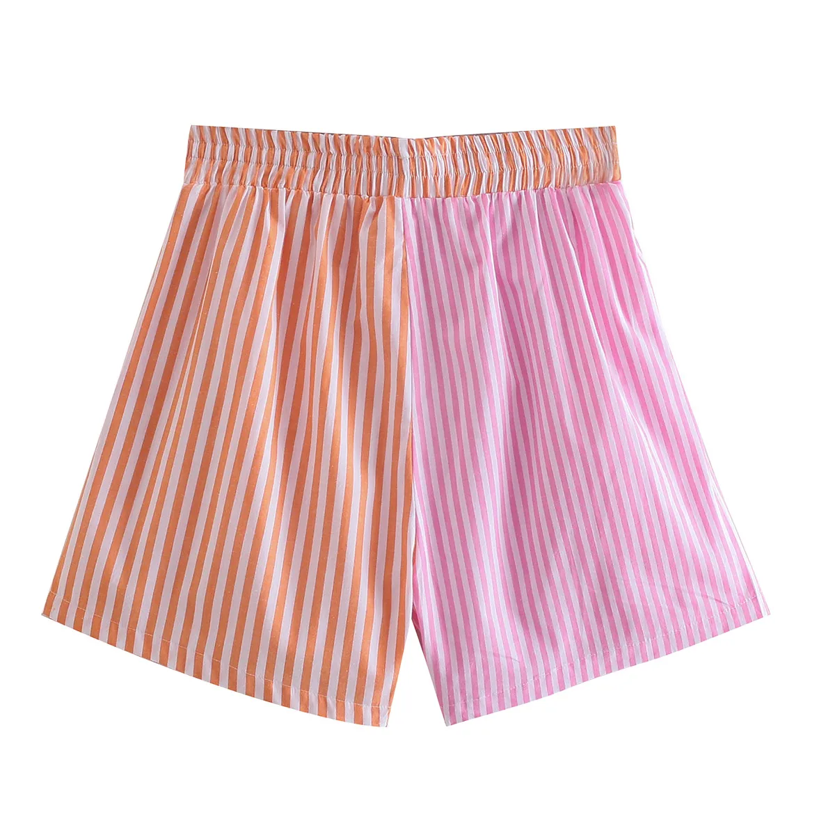 Weekend Women's Simple Style Classic Style Streetwear Stripe Polyester Shorts Co-ord Set Shorts Sets display picture 4