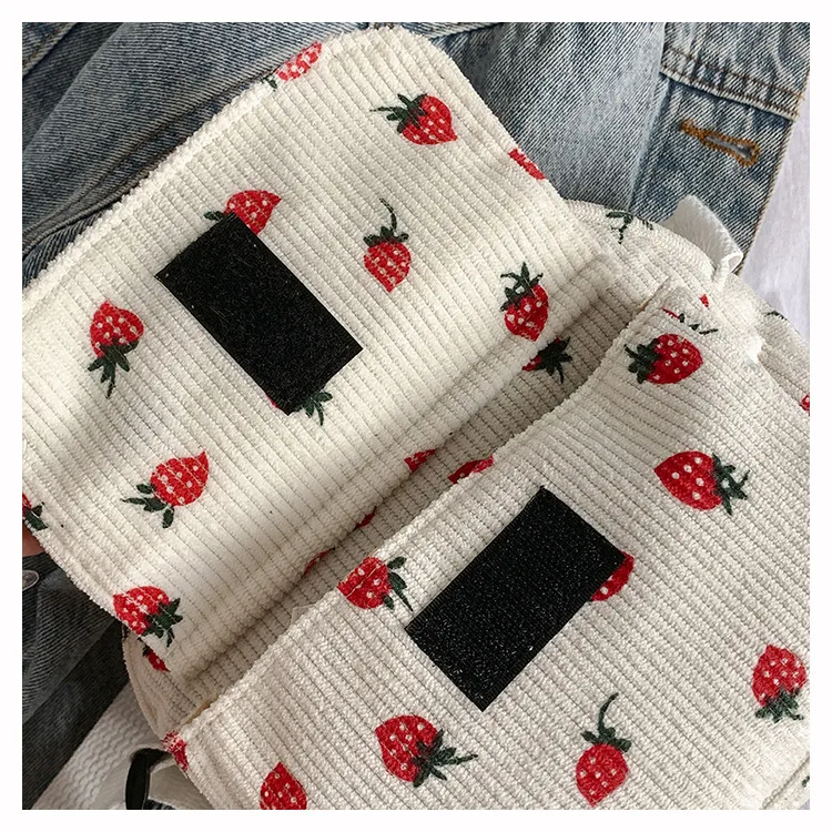 Schoolbag Female Ins New Junior High School Student Mori Style High School Student Online Influencer Cute Girl Heart Pink Strawberry Backpack display picture 10