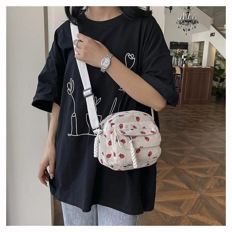 Schoolbag Female Ins New Junior High School Student Mori Style High School Student Online Influencer Cute Girl Heart Pink Strawberry Backpack display picture 11