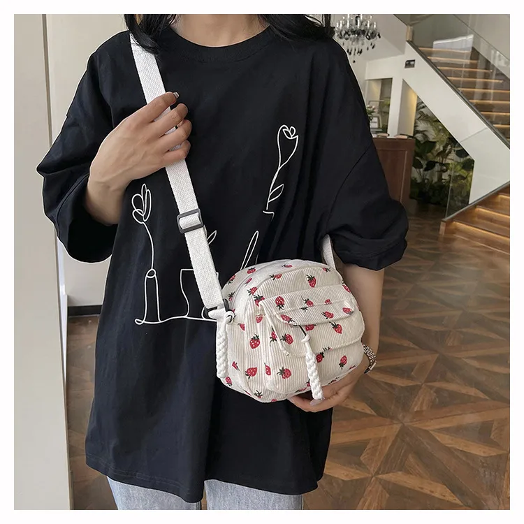 Schoolbag Female Ins New Junior High School Student Mori Style High School Student Online Influencer Cute Girl Heart Pink Strawberry Backpack display picture 12