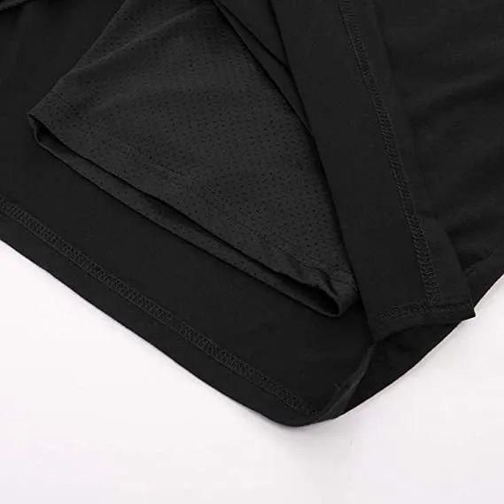 Supply Amazon  European And American Spring Summer Women's Wear Elegant Tied Solid Skirt Two-Layer Short Culottes display picture 12