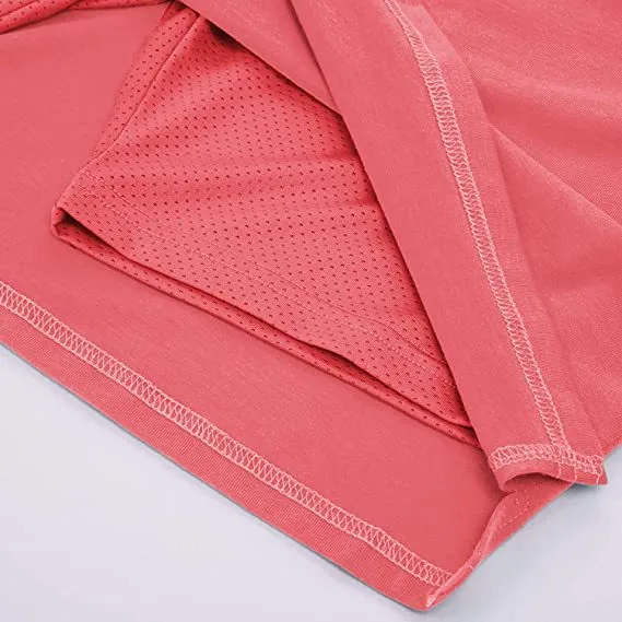 Supply Amazon  European And American Spring Summer Women's Wear Elegant Tied Solid Skirt Two-Layer Short Culottes display picture 20