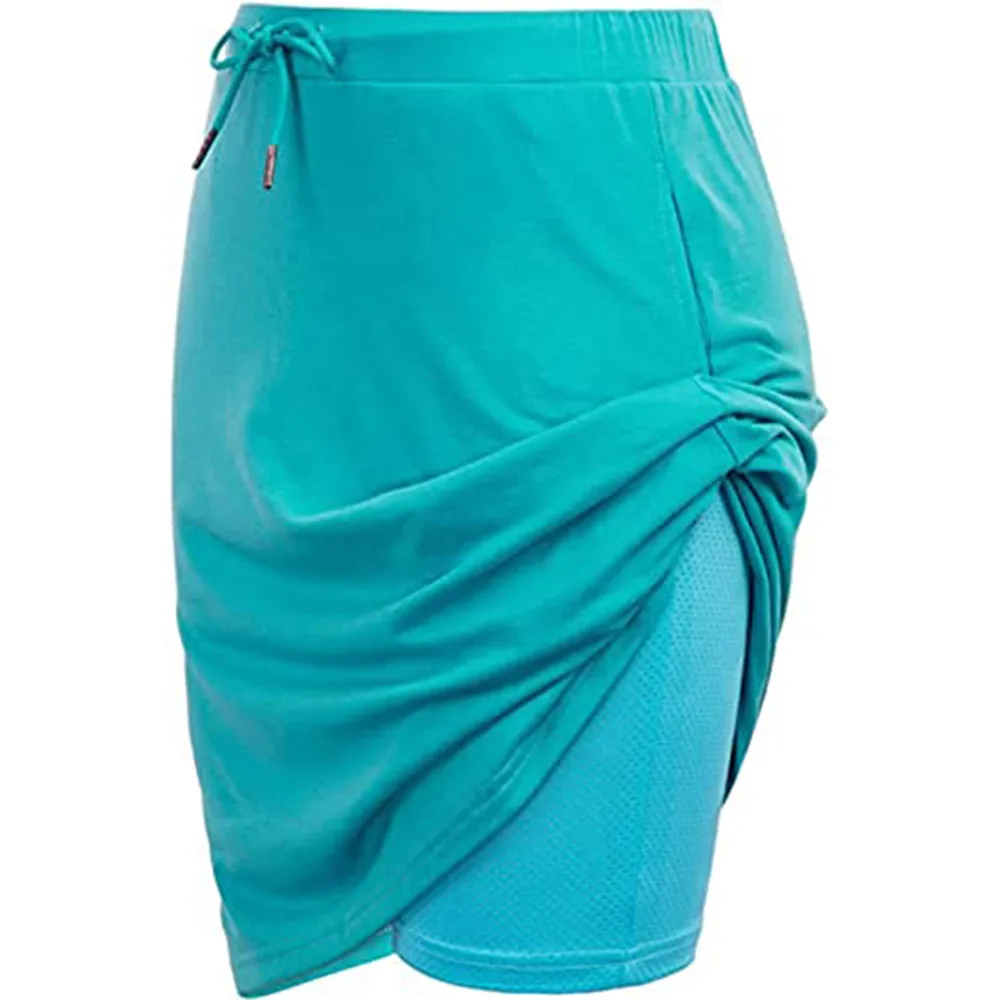 Supply Amazon  European And American Spring Summer Women's Wear Elegant Tied Solid Skirt Two-Layer Short Culottes display picture 31