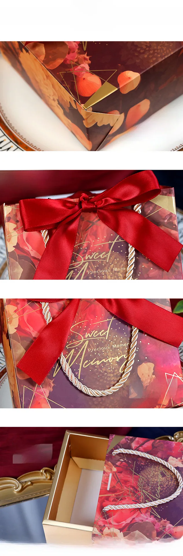 Wedding Candy Box High-end Portable Wedding Candy Box Ins Style Wedding Candy Box Empty Candy Bag display picture 3