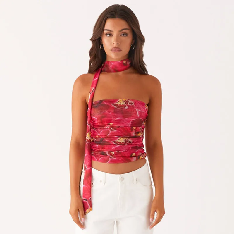Women's Bandeau Tank Tops Streetwear 3D Effect display picture 7