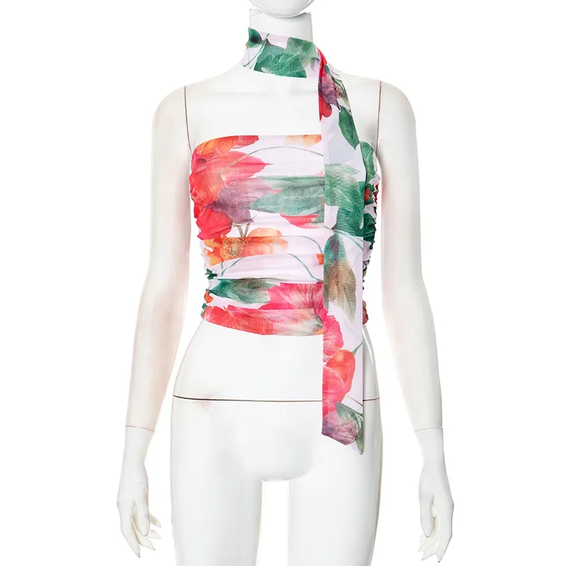 Women's Bandeau Tank Tops Streetwear 3D Effect display picture 23