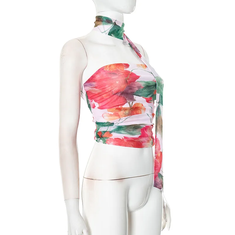 Women's Bandeau Tank Tops Streetwear 3D Effect display picture 24