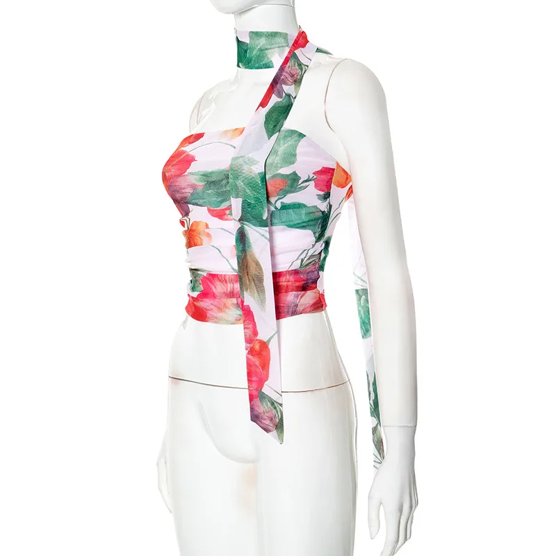 Women's Bandeau Tank Tops Streetwear 3D Effect display picture 25