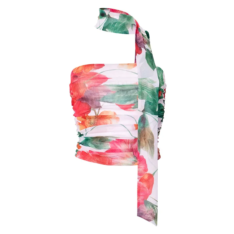 Women's Bandeau Tank Tops Streetwear 3D Effect display picture 27