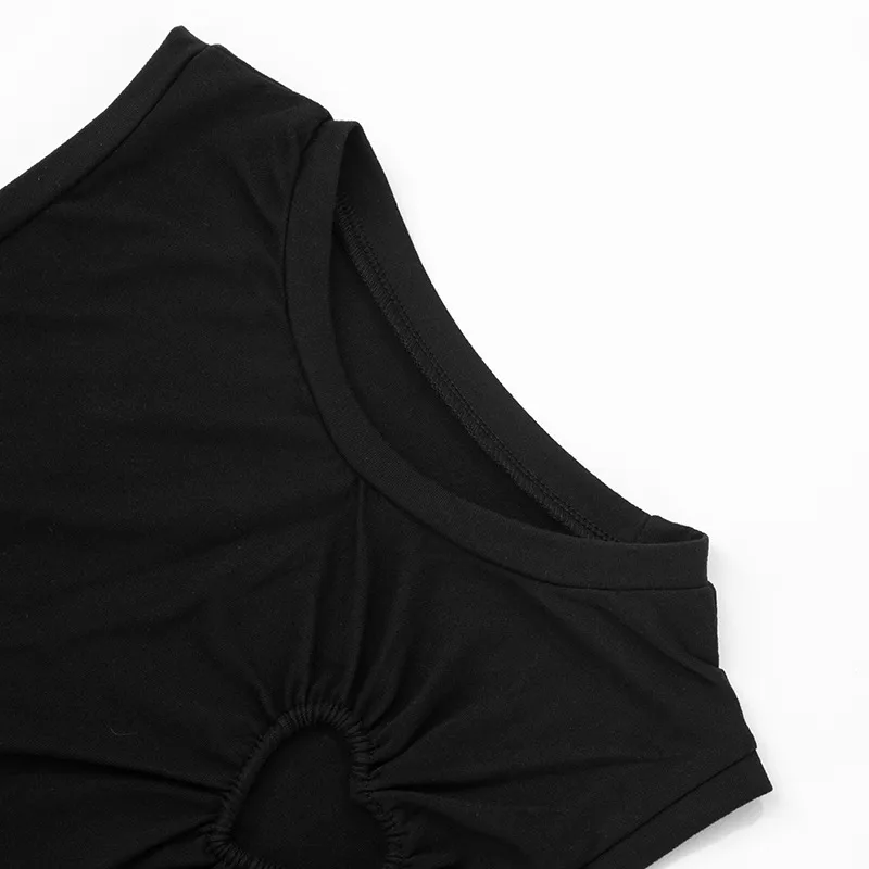 Women's T-shirt Sleeveless T-Shirts Fresh And Sweet Sweet Spicy Wind Solid Color display picture 22