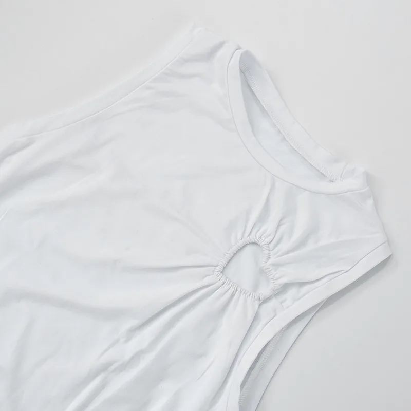 Women's T-shirt Sleeveless T-Shirts Fresh And Sweet Sweet Spicy Wind Solid Color display picture 29