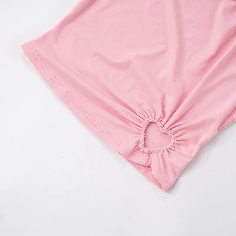 Women's T-shirt Sleeveless T-Shirts Fresh And Sweet Sweet Spicy Wind Solid Color display picture 41