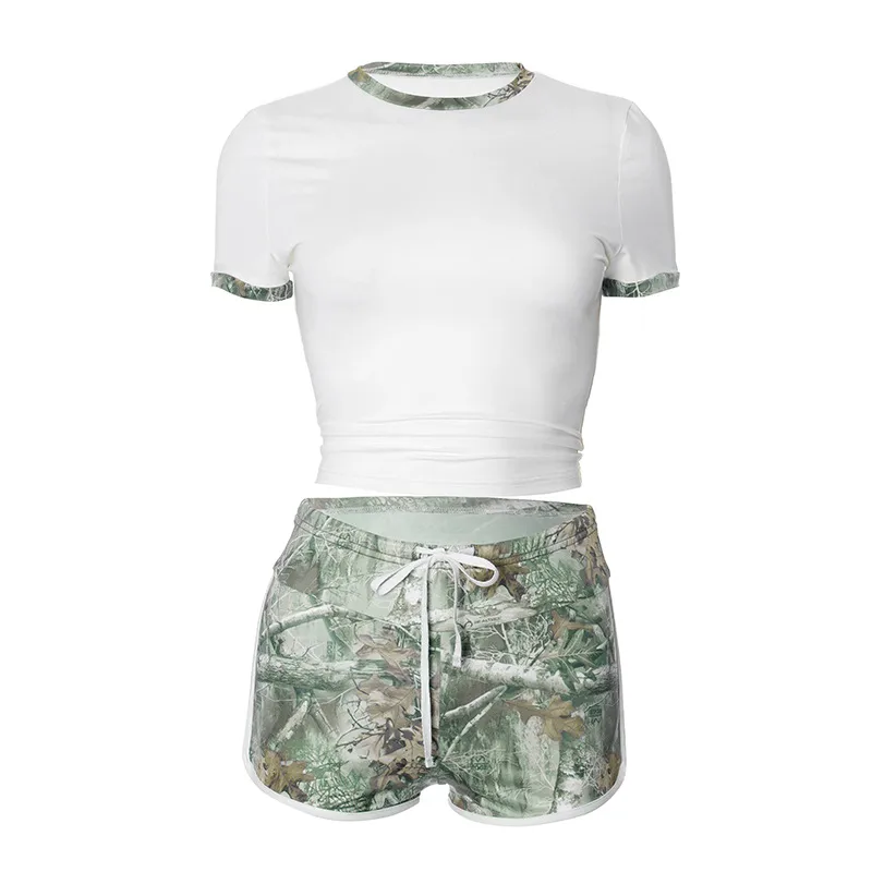 Weekend Women's Simple Style Geometric Spandex Polyester Shorts Co-ord Set Shorts Sets display picture 17