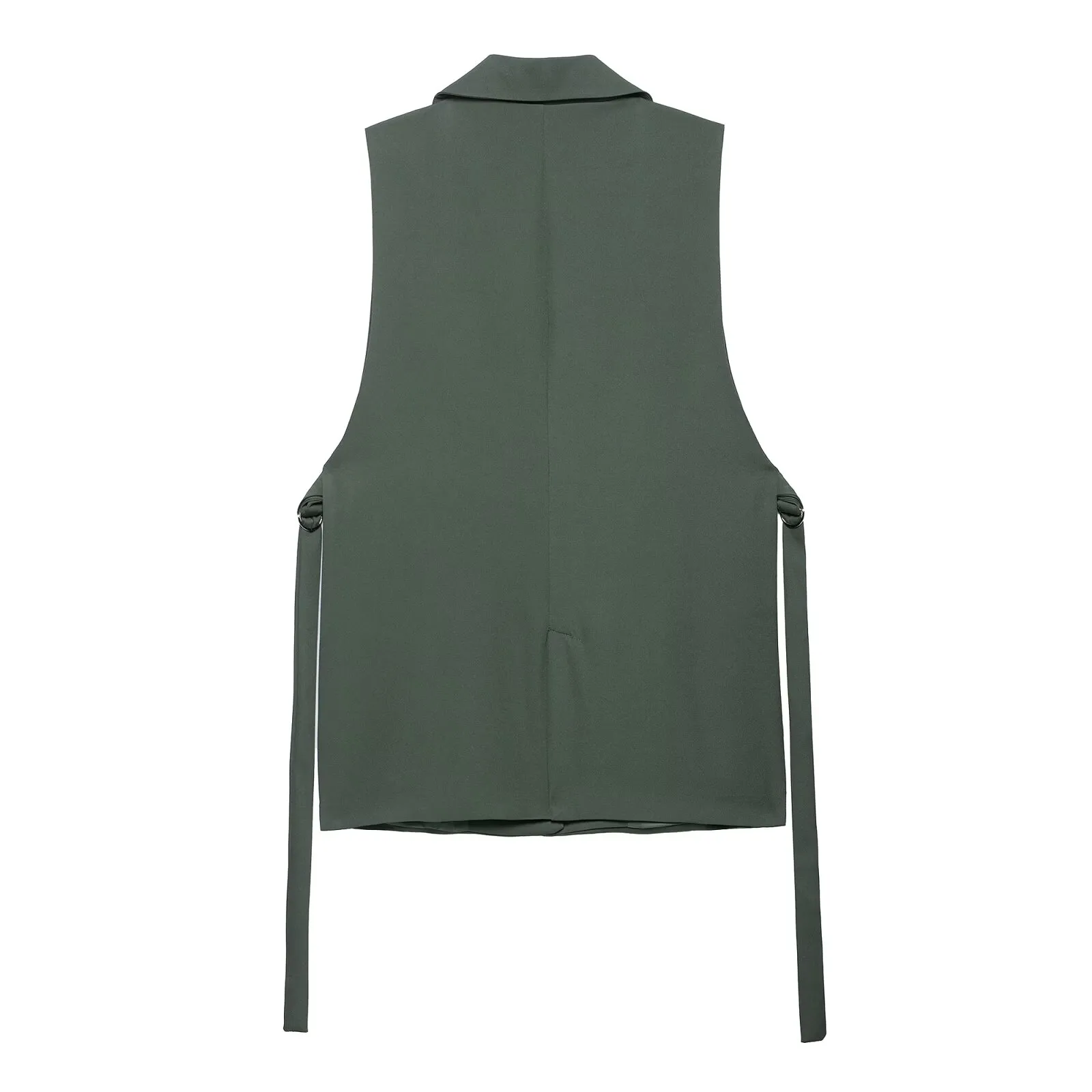 Women's Sleeveless Blazers Elegant Business Formal Solid Color display picture 1
