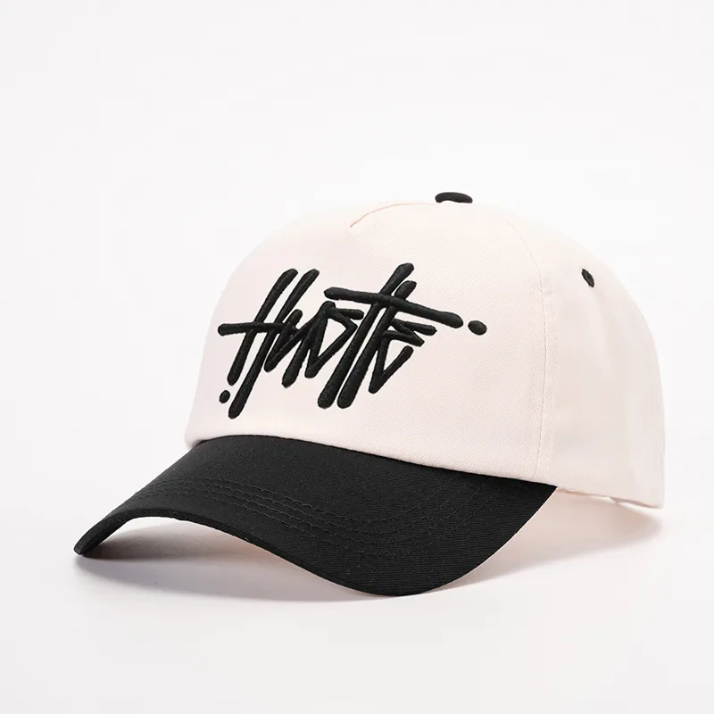 Unisex Casual Simple Style Streetwear Vocabulary Words/Name Color Block Embroidery Curved Eaves Baseball Cap display picture 5