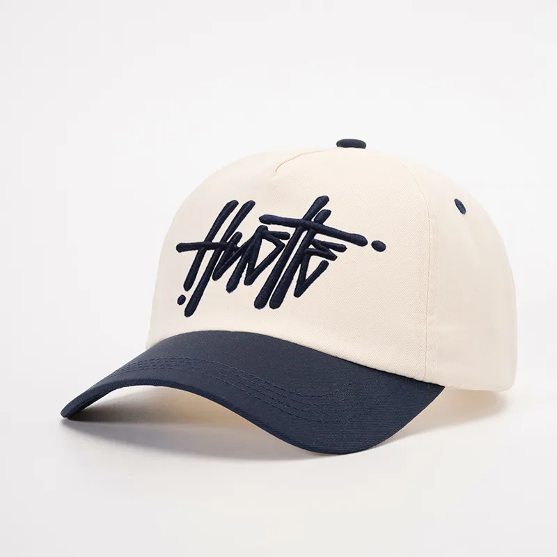 Unisex Casual Simple Style Streetwear Vocabulary Words/Name Color Block Embroidery Curved Eaves Baseball Cap display picture 3