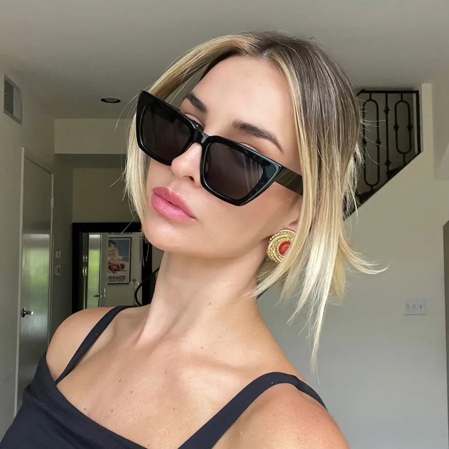 Casual Retro Simple Style Solid Color Ac Cat Eye Full Frame Glasses display picture 1