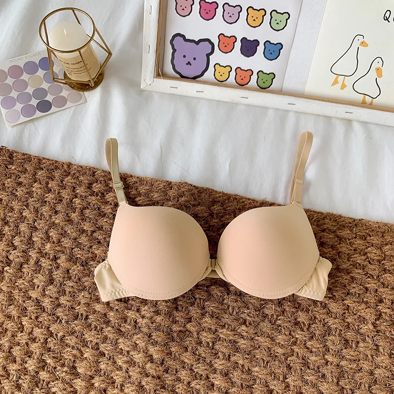 Solid Color Underwire Bra Sexy Comfort Bra display picture 7