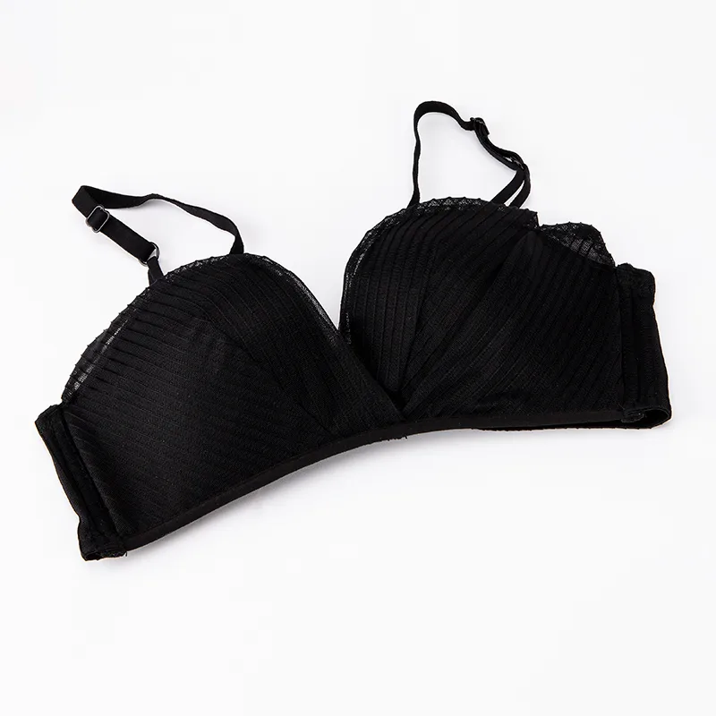 Solid Color Adjustable Sexy Comfort Bralette display picture 8