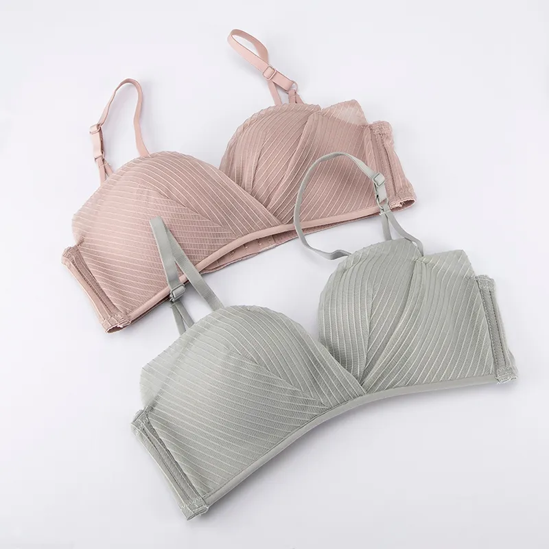 Solid Color Adjustable Sexy Comfort Bralette display picture 1