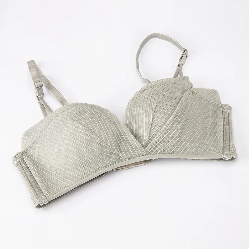 Solid Color Adjustable Sexy Comfort Bralette display picture 3
